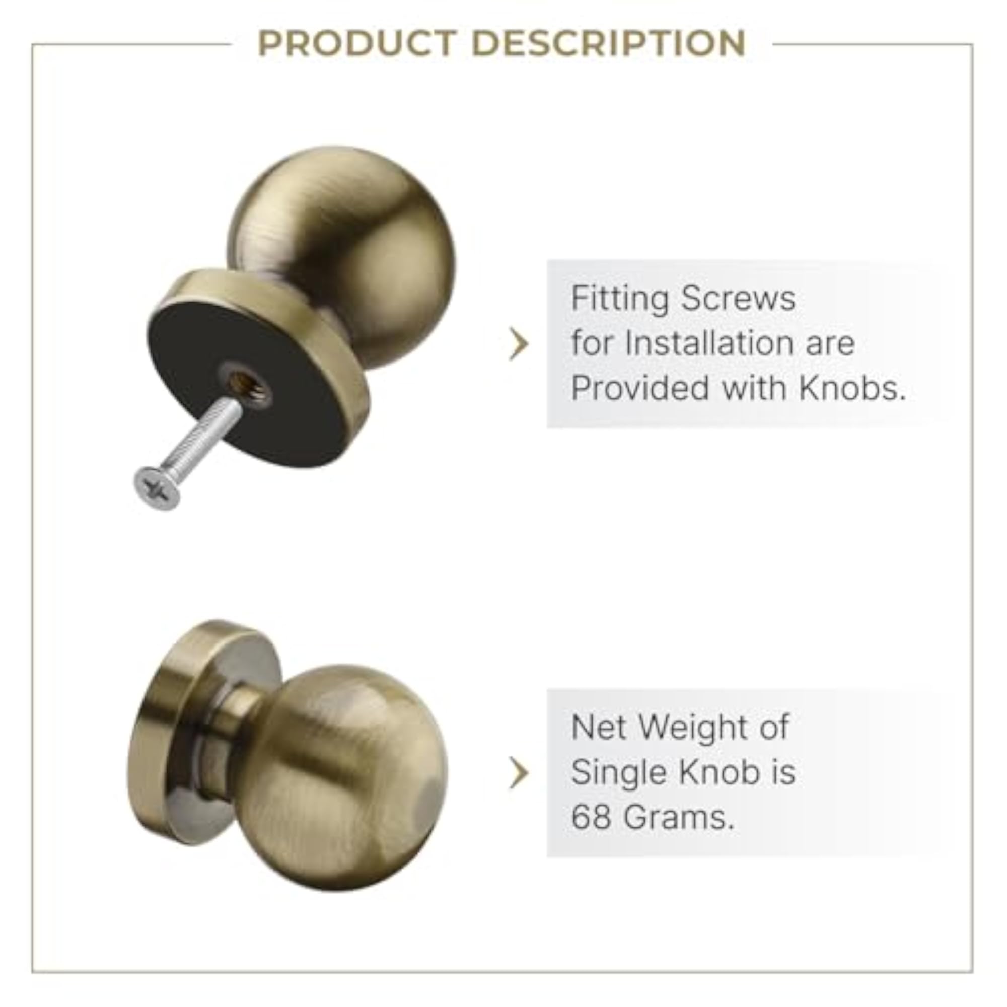 Stylish 3 Piece Drawer Knobs for Cabinets